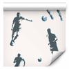 Tapeta - Futbolowe Postacie - Akcja I Ruch W Sylwetkach Na Jasnym Tle