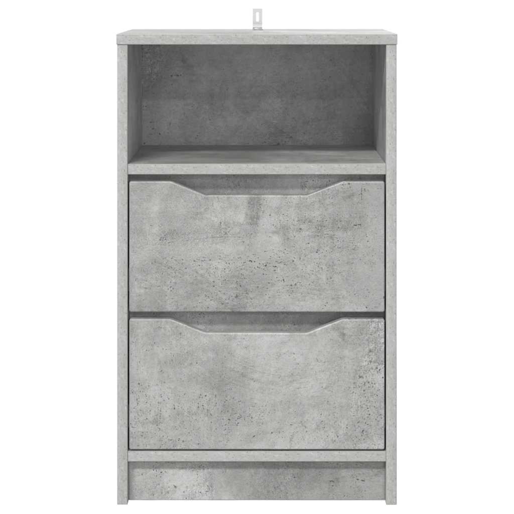Nightstands 2 pcs Concrete Gray 40 x 30 x 67 cm Engineered Wood