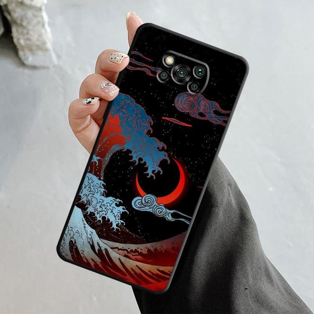 Маска самурая Дракона и Волка для Xiaomi Poco X3 Nfc X4pro X5 M3 для Mi 12 13 11 10 10t 8 Note10 Lite 11ultra 11t Pro F1, чехол