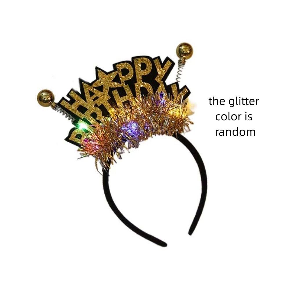 Пластиковый шар, повязка на голову с днем ​​рождения, детские повязки для волос на день рождения, день рождения