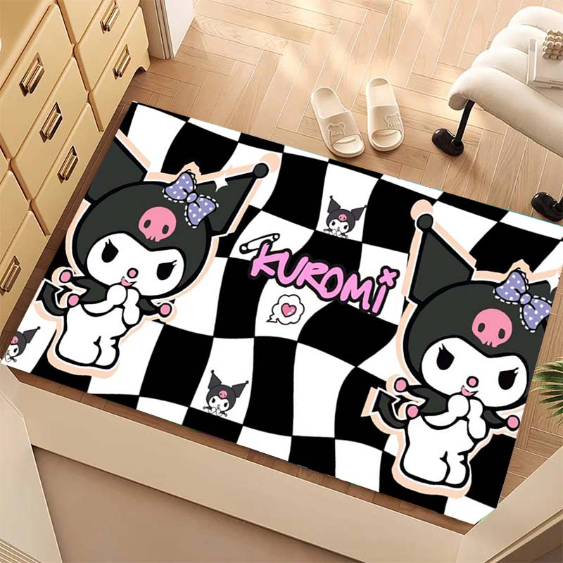 Various styles of Kuromi cartoon rugs are perfect for home décor and can be used in game rooms, bedrooms, living rooms and othe5