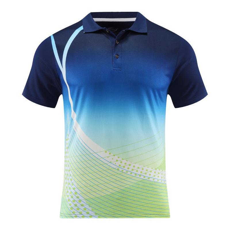 Унисекс дышащие спортивные костюмы с короткими рукавами для бадминтона и настольного тенниса - летние топы для тренировок и соревнований