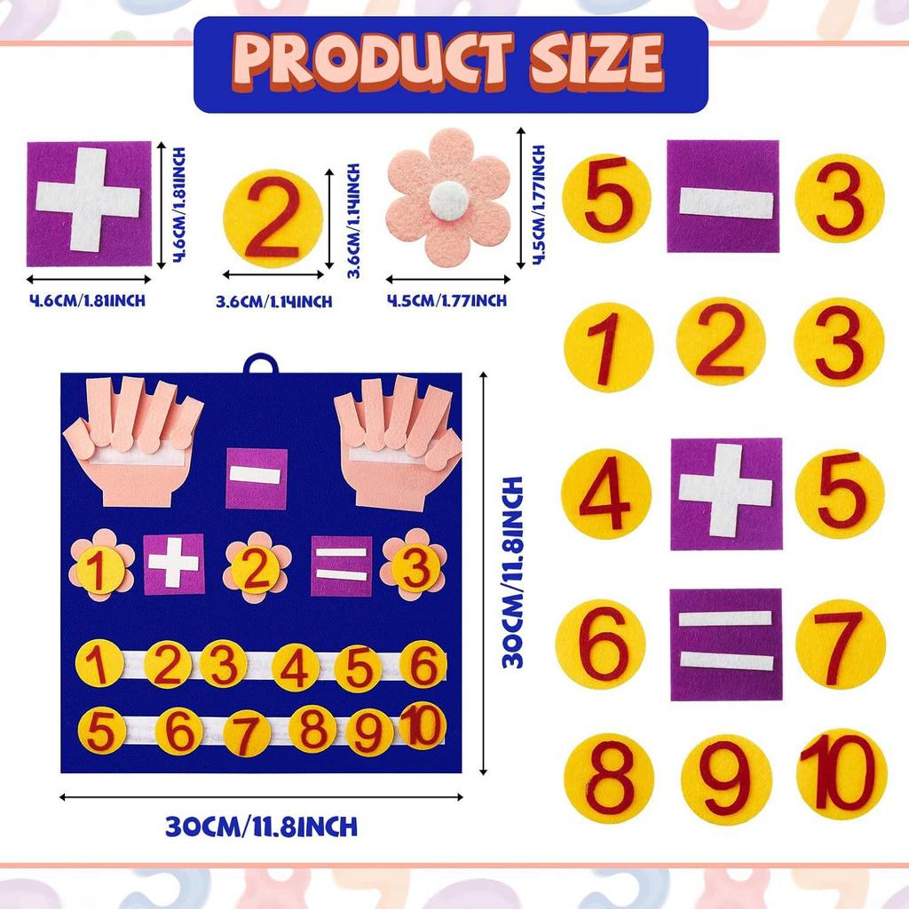 DIY Felt Finger Learning Board: Early Education Puzzle with Facial Features & Expressions for Kids