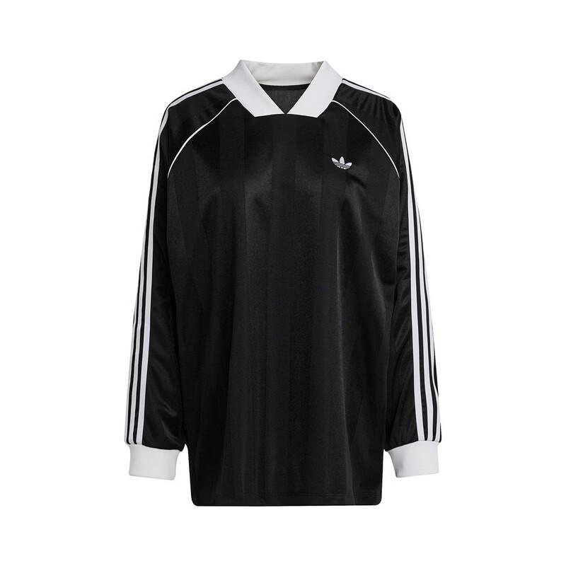 adidas Женский топ Originals 3S с жаккардовым узором и длинным рукавом
