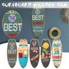 Exquisite Printing Marine Steering Wall Board Cool Wooden Surfboard Wooden Sign   Wall Ornament