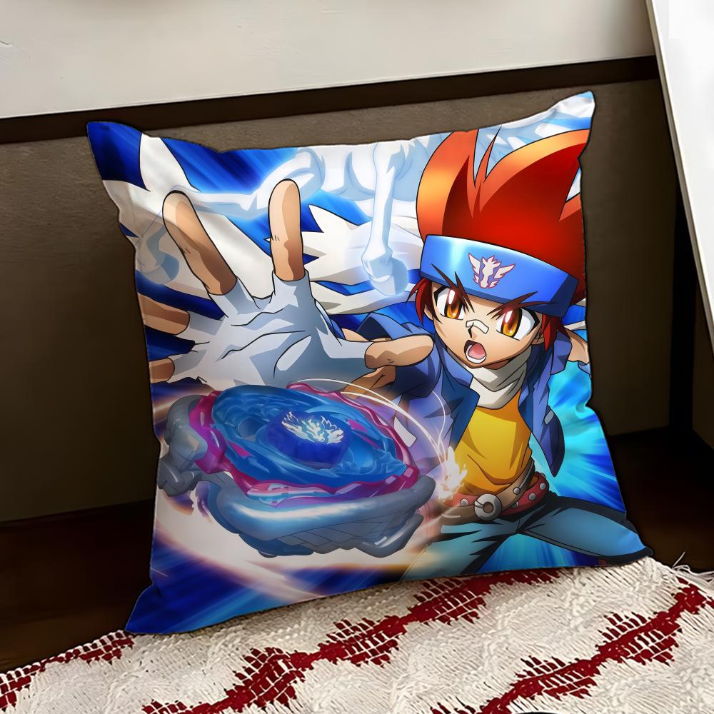 Anime BBeyblade Cartoon Cushion Cover Reversible Soft Durable Pillow Cover Home Car MultiScene Use for Daily Comfort