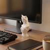 Женская фигурка с кошачьими ушками 3D-печатная женская бюст-скульптура для гостиной, офисного стола, книжной полки, домашнего декора