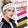 Non Slip Rhinestone Star Headband Elastic Stretchy Sweatband Y2K Knit Hair Band  Daily Wear