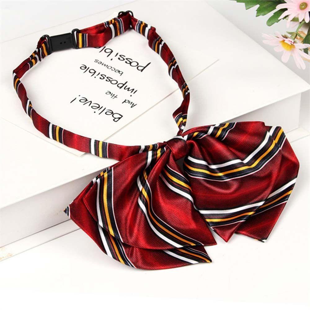 Double Layer Airline Stewardess Necktie Korean Style School Students Neckties Shirt