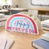 Durable Plywood Storage Box Wooden Rainbow Pencil Holder, Cute Desk Organizer, School Office Art Supply Cosmetic Case for Kids, Teacher Appreciation