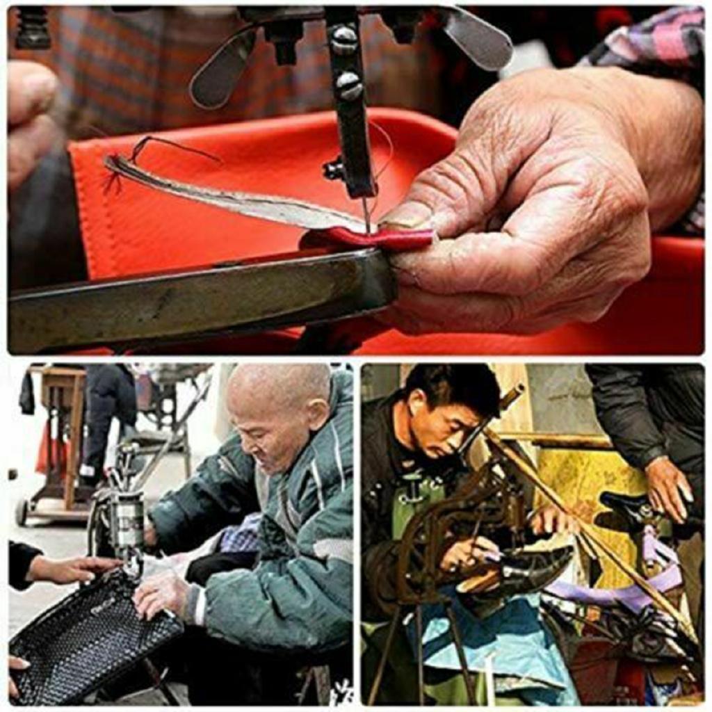 Ручная промышленная швейная машина для изготовления обуви, оборудование, машина для ремонта обуви с ручным приводом