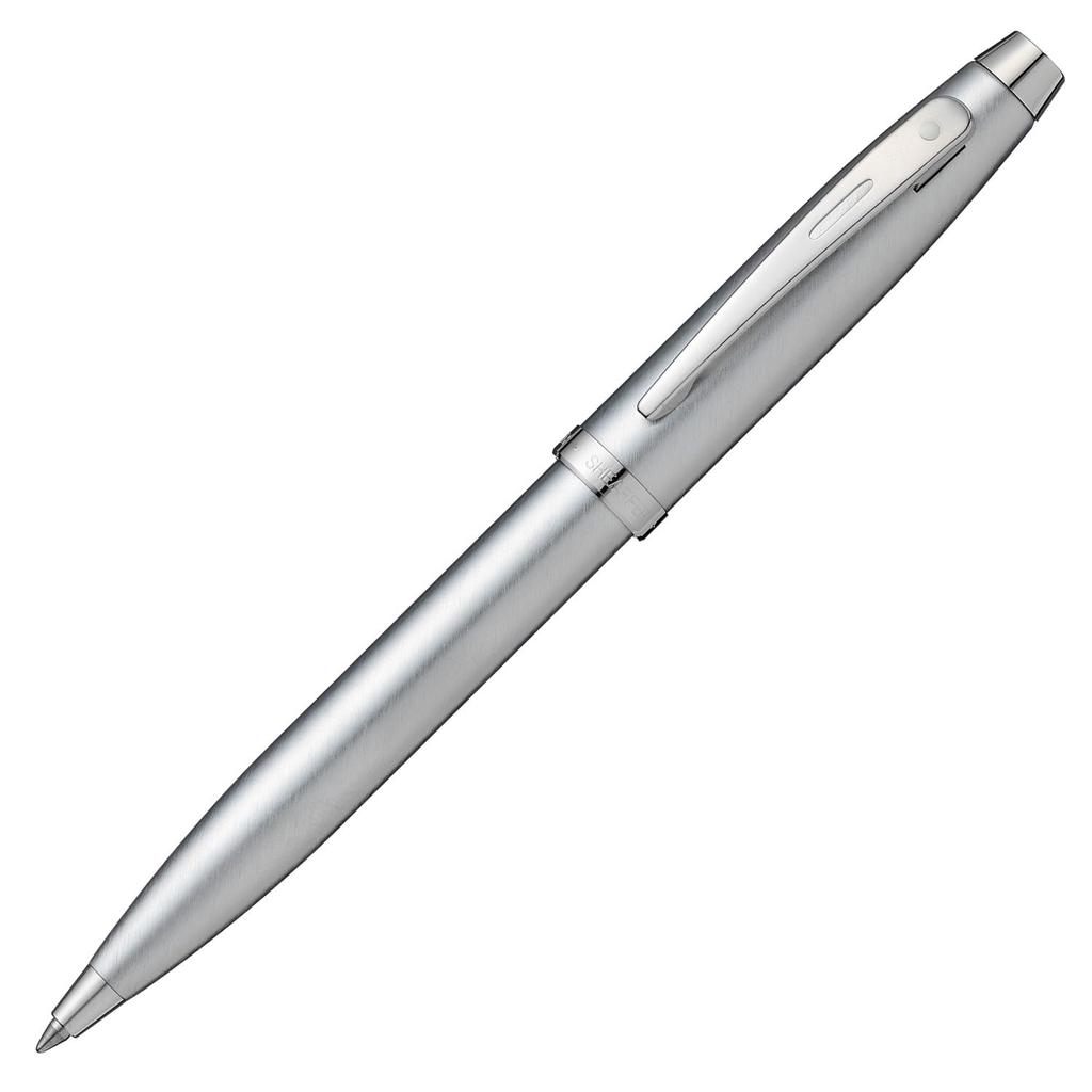 Sheaffer Ballpoint Pen 100 Brushed Chrome N2930651 Genuine Imported Product Oil-Based