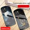 Красная Луна Исследователь Для IPhone 16 Pro Max 15 Pro 14 13 12 Mini 11 XS Max XR 7 8 Plus SE 2022 Эллиптический Стеклянный Чехол для Телефона