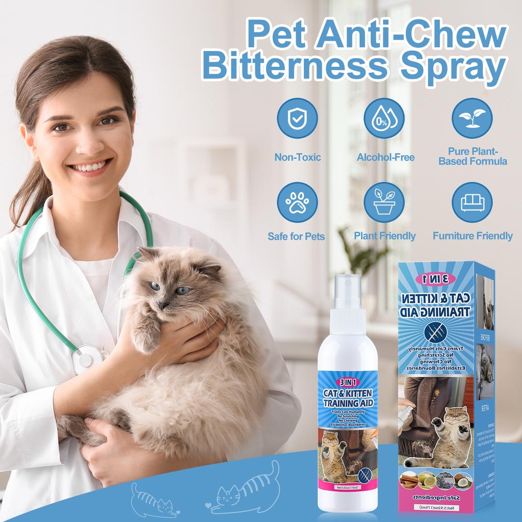 PetSafe No-Chew Дрессировочный спрей для собак и кошек Отпугиватель кусания и царапания Коррекция поведения Нетоксичная формула