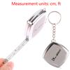2 Meters Pocket Portable Gift Cute Mini Steel Tape Measure Key Ring Hand Tool