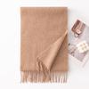DayApril Women's 100% Wool Tassel Scarf