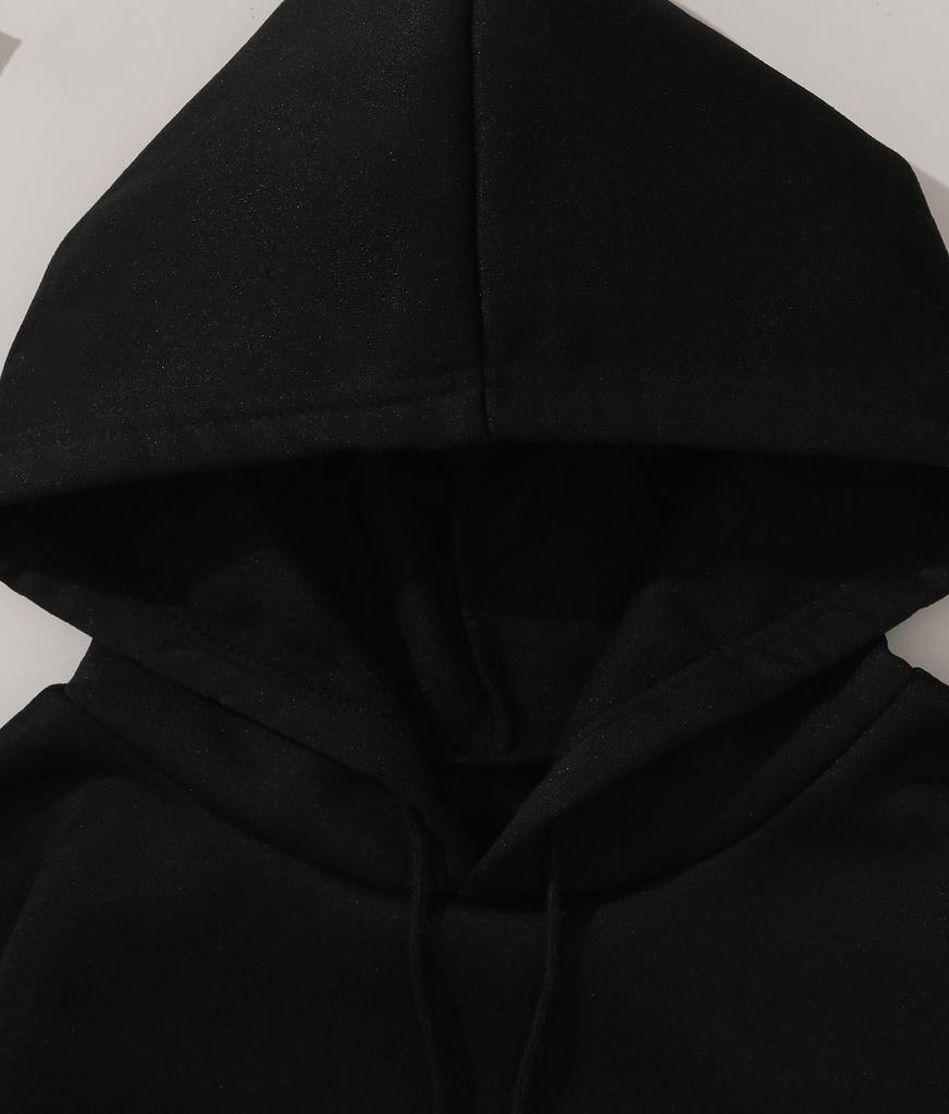 Женская повседневная модная свободная спортивная толстовка с капюшоном с принтом мультфильмов