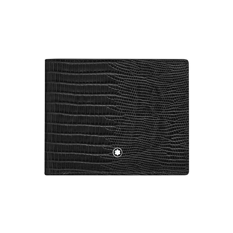 Montblanc Meisterstück Кожаный кошелек с логотипом Мужской кошелек Черный 116285
