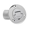 Stainless Steel Boat Deck Filler Cap Keyless Marine Hardware 38mm Hose Fitting for Yacht RV Truck