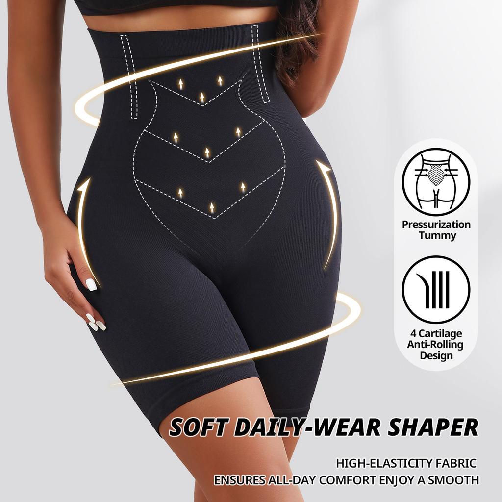 Flarixa Женские бесшовные утягивающие шорты Faja, утягивающие трусики с высокой талией и утягивающими бедрами, корректирующие послеродовые трусики