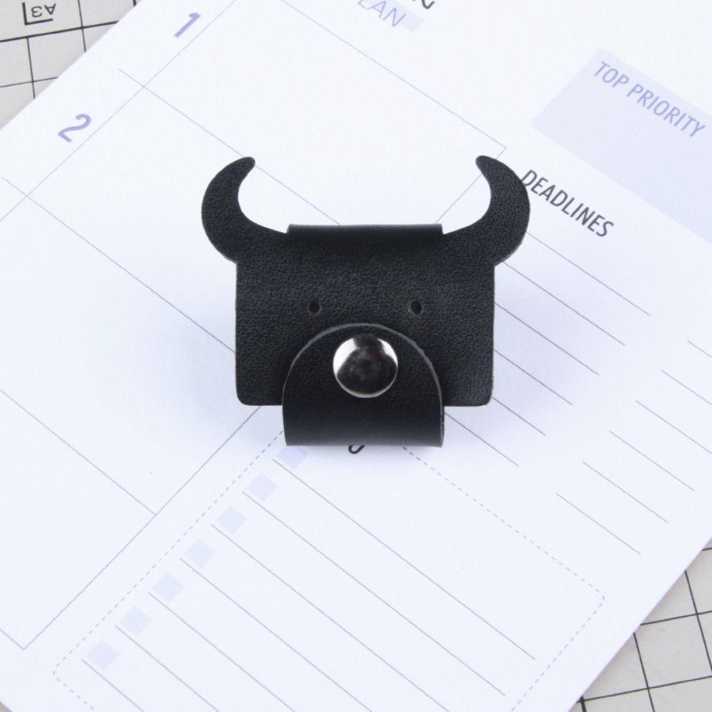 Earphone Cord Organizer Cute Animal Leather Cable Winder Anti Loss Cable Protector Clip Cartoon Bear/cattle