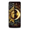 Чехол для телефона Луна Солнце для Samsung Galaxy S26 Ultra S25 Plus S24 FE S23 S22 5G S21 S20 Черный Мягкий