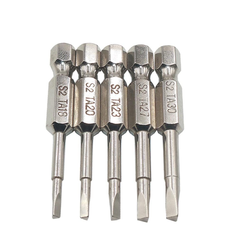 5x Magnetic Triangle Head Screwdriver Bit Steel 1 4  Hex Shank Alloy50mm New