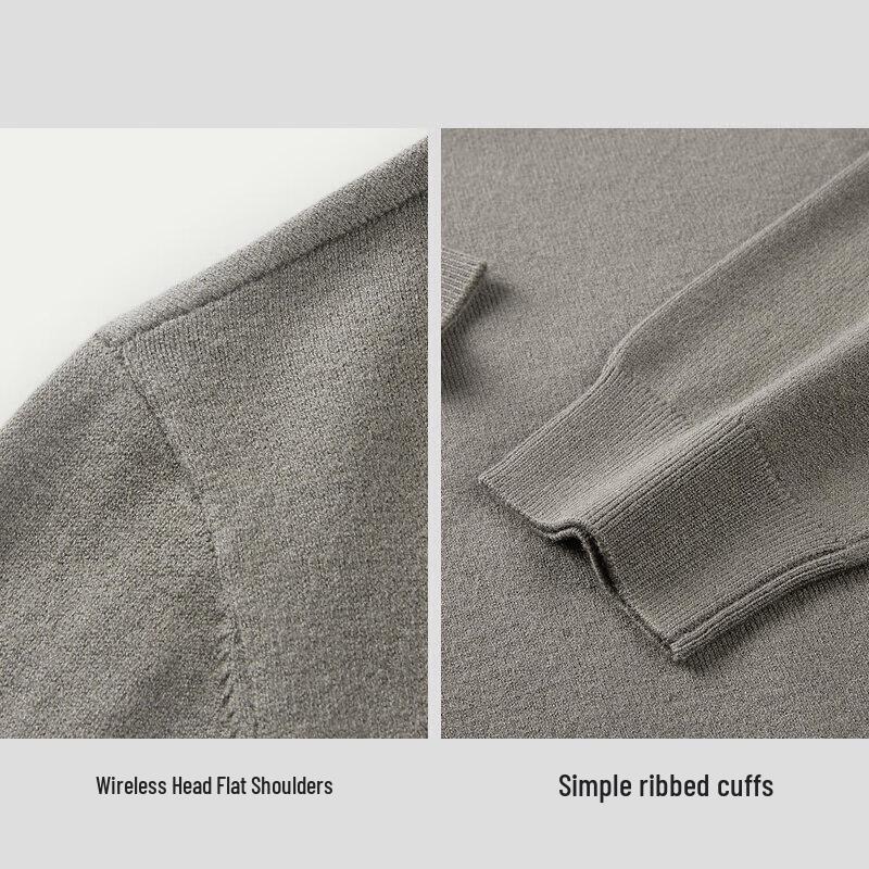 Мужской трикотажный свитер с высоким воротником и длинным рукавом HLA