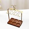 Wine Glass Display Rack Glassware Organizer Cup Holder Liquor for Coffee