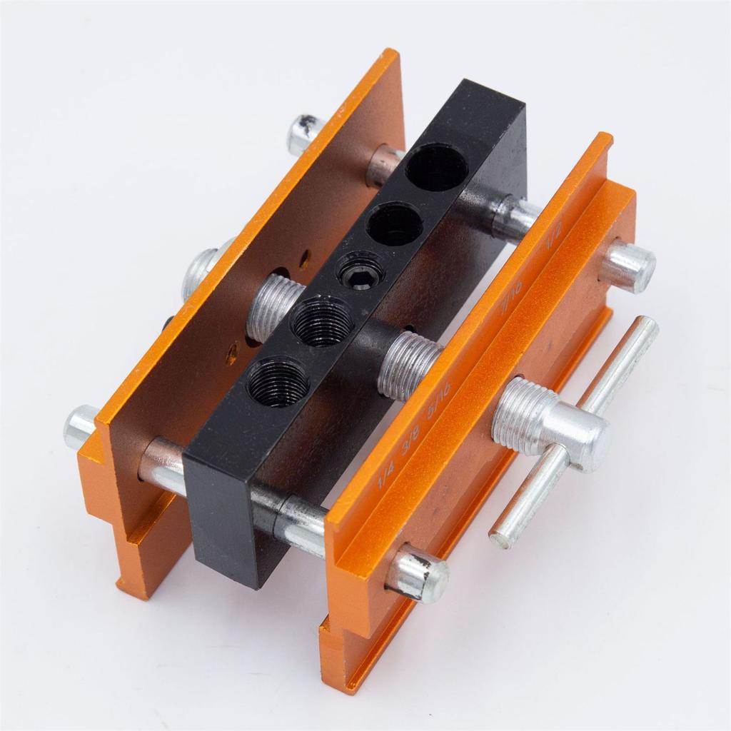 Самоцентрирующийся дюбельный кондукторный набор Кондуктор для сверления прямых отверстий Набор для соединения на ламелях С 6 направляющими втулками для сверления Регулируемый