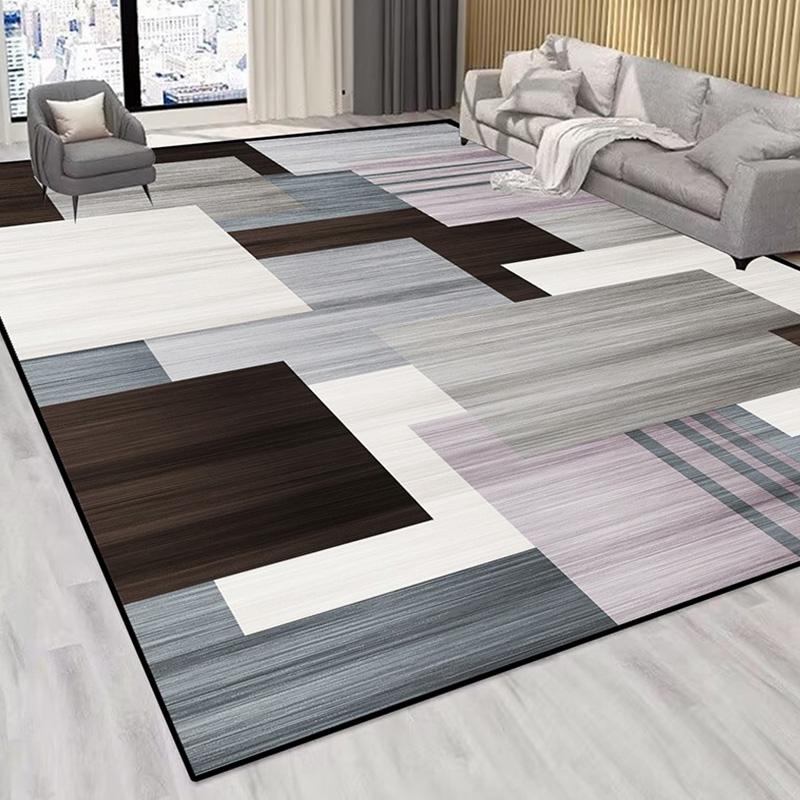 Современный геометрический большой ковер для гостиной красного цвета, украшение дома, коврики для дивана и стола, большие мягкие моющиеся ковры для спальни