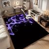 1pc. Purple Butterfly Home Decorative Rug Office Chair Mat Outdoor Carpet Gift for Women Girls Kids Room Bedroom Living Room