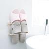 Shoe Rack Foldable Bathroom Slipper Rack Wall Mounted Punch-free Easy Access And Space Saving Shoe Organizer