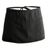 Для Барменов И Шеф-Поваров Фартук Официантки Для Напряженных Смен В Ресторане Черный Три Вместительных Кармана Ткань, Скрывающая Пятна