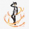 Cartoon Sword Art Online Fatal Bullet Kirito Iron On Patches For Clothing Applique Stickers On Clothes Heat-Sensitive Custom Patch