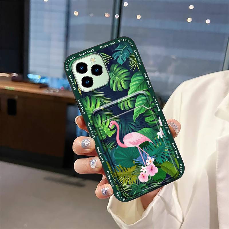 Dirt-resistant Durable Phone Case For Oukitel C21 Pro Fashion Design Full Wrap Silicone Graffiti TPU Card Slot Cover