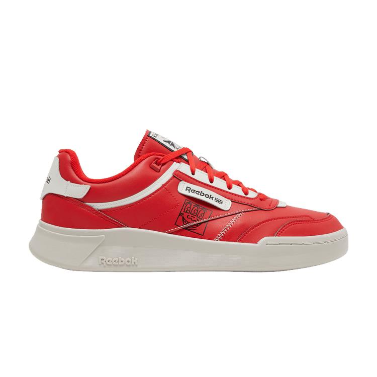 Men's Sneakers Reebok Club C Legacy Keith Haring Three-Eyed Smiling Face Instinct Red/Chalk/Instinct Red