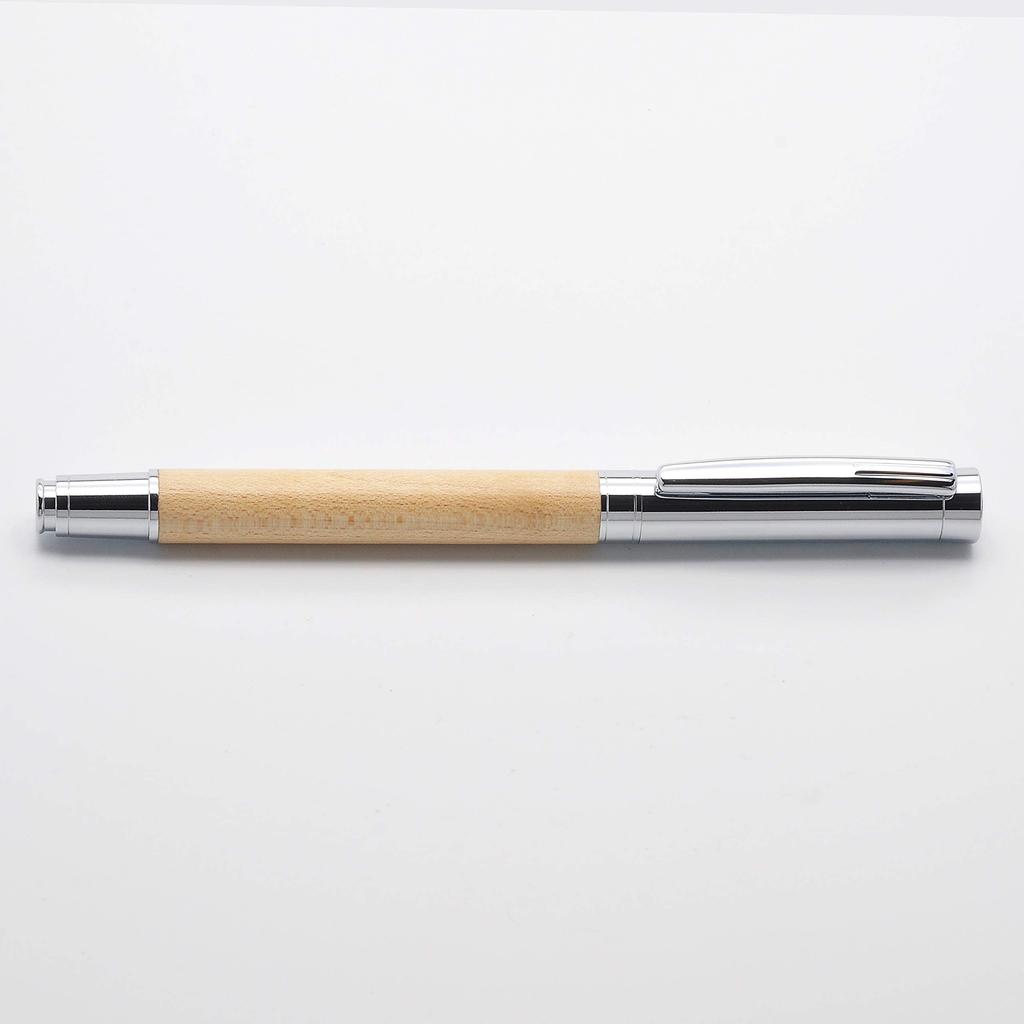 LACHIEVA LUX Luxury Writing Instrument Natural Wood Nib Ballpoint Pen Gift Set Gift Maple, German-Made Water-Based