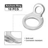 Motoforti Tie Down Strap Rings Anchor Hook Strap Rings Stainless Steel for Garage Motorcycle ATV Truck 10pcs Silver Tone