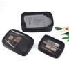 Breathable Mesh Cosmetic Bag Korean Version Solid Color Fashion Makeup Organizer Travel Portable Toilet Wash Bags Multi-function