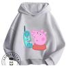Autumn Winter Casual Youth Hoodie Cute Kawaii Cartoon Graphic Hooded Kids Tops Peppa Pig Boys Girls 3 14
