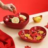 5/10Pcs Plastic Love Fruit Plate Heart-shaped Nut Love Plate Party Snack Love Tray  Home Party Use