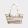 Niche lazy seaside beach bag hollow shoulder tote bag mesh handmade summer woven bag women