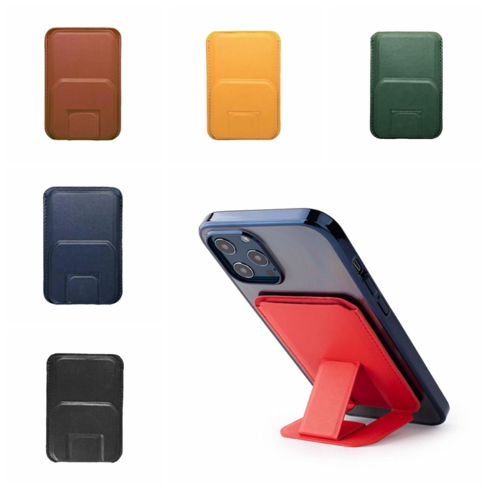 Phone Pocket Wallet Case PU Leathe Cell Phone Pouch Portable Stand Grip Phone Accessories