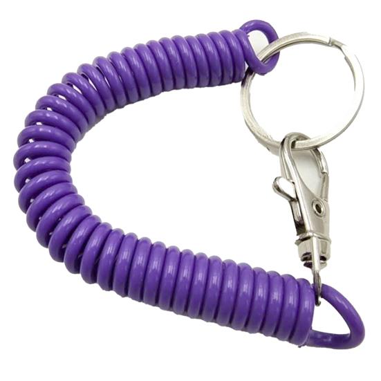 Брелок с защитой от потери, выдвижной, противопадающий, эластичный, с кольцом для ключей, противоугонные ключи, рыболовные инструменты, пружинный страховочный трос, товары для отдыха на природе