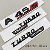 3D ABS Car Letters Logo A45 A45S TURBO 4MATIC Sticker Rear Trunk Fender Both Side Badge Emblem For Mercedes Bnez AMG W177 W176