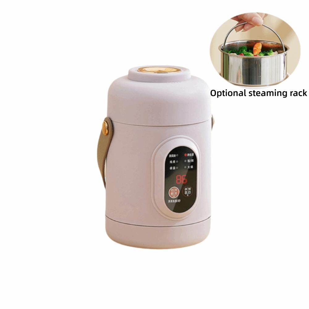 Folding Handle Small Travel Rice Cooker US Plug Heated Lunch Box Winter