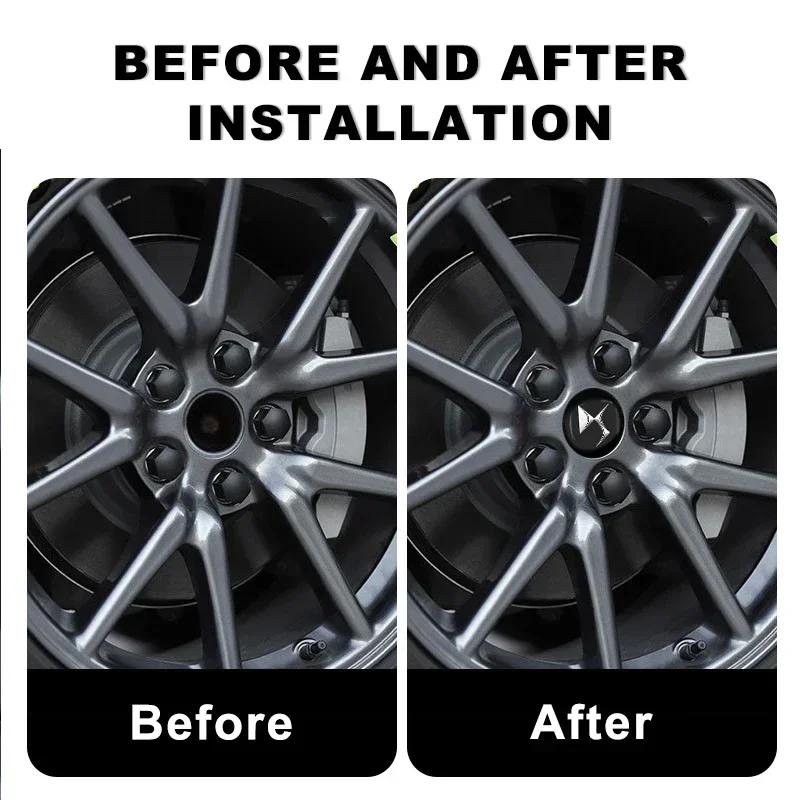 4Pcs 56MM Car Wheel Center Hub Caps Sticker Badge Tire Rim Covers For Citroen C4 C3 Xsara C-Elysee C5 C1 DS DS3 DS5 DS4 Picasso