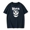Мужская хип-хоп панк череп Misfits бренд хлопковая футболка с короткими рукавами крутой дизайн мужская летняя круглая горловина модная универсальная базовая