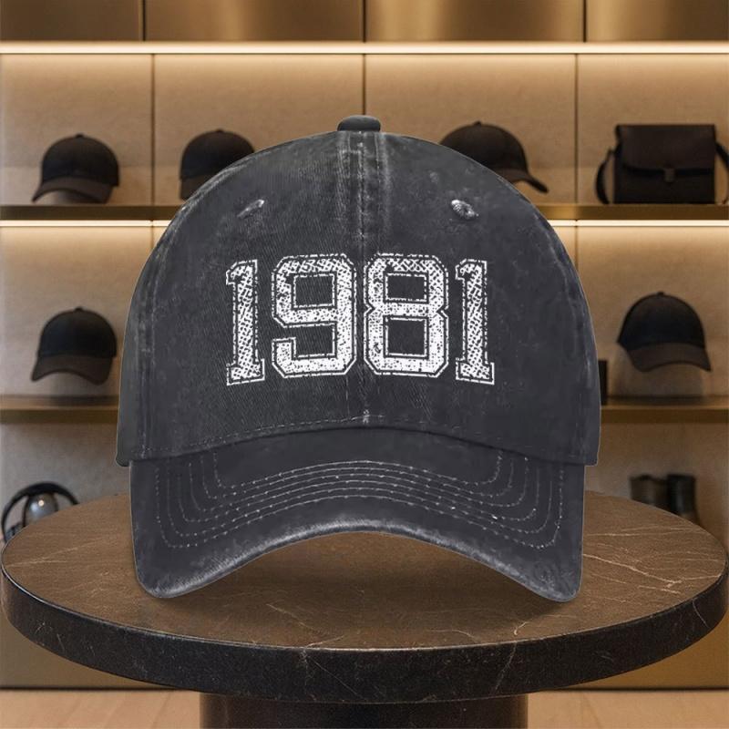 Vintage Washed Adjustable Baseball Cap with Printed Design Unisex Lightweight Headwear for Golf Casual Outdoor
